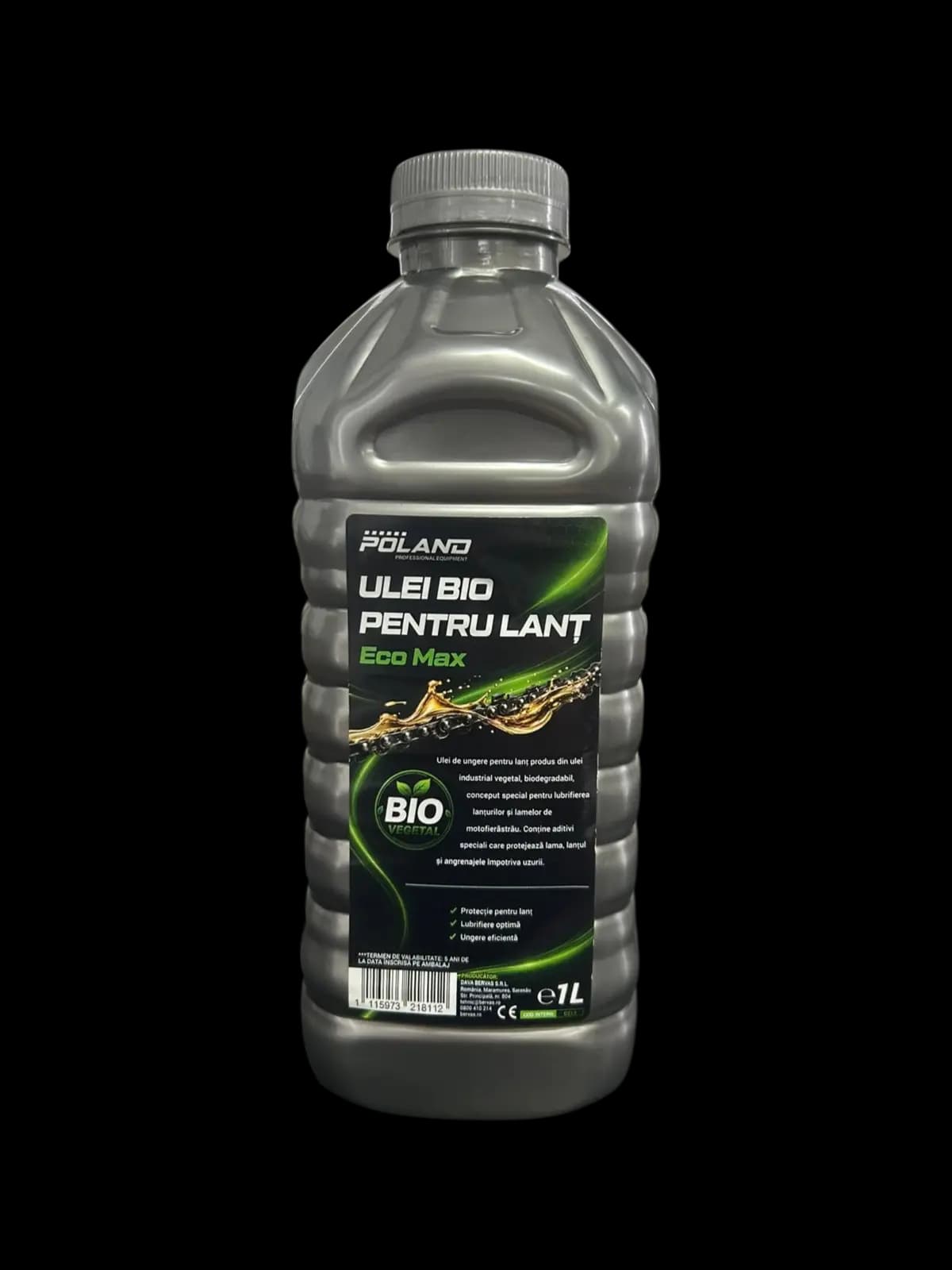 Ulei bio pentru lanț POLAND Eco Max 1L – Lubrifiere eficientă și protecție de durată